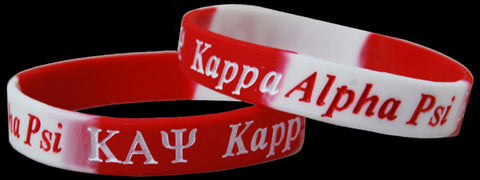 Kappa Alpha Psi Two Toned Silicone Wristbands